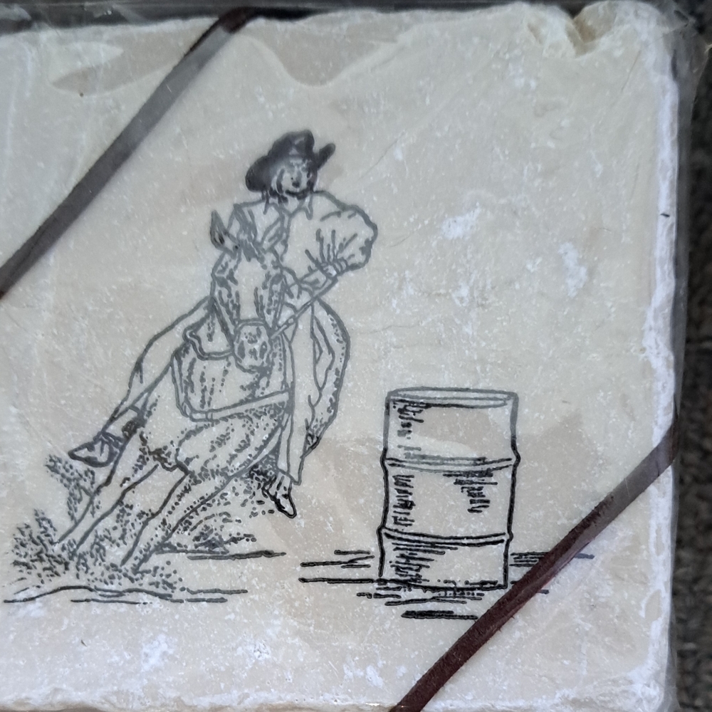 Marble coasters horse
